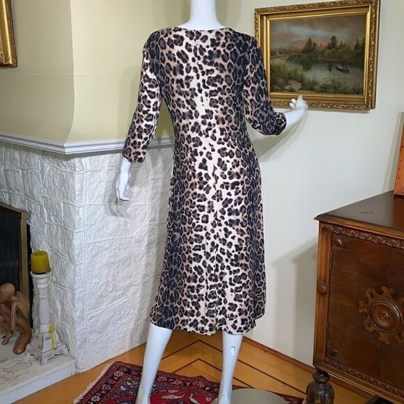 Verse Collection Animal Print Midi Dress - Picture 3 of 10